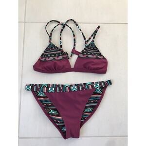California Sunshine Print Bikini Set Swimsuit